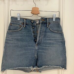 Agolde Light Blue Denim Skirt